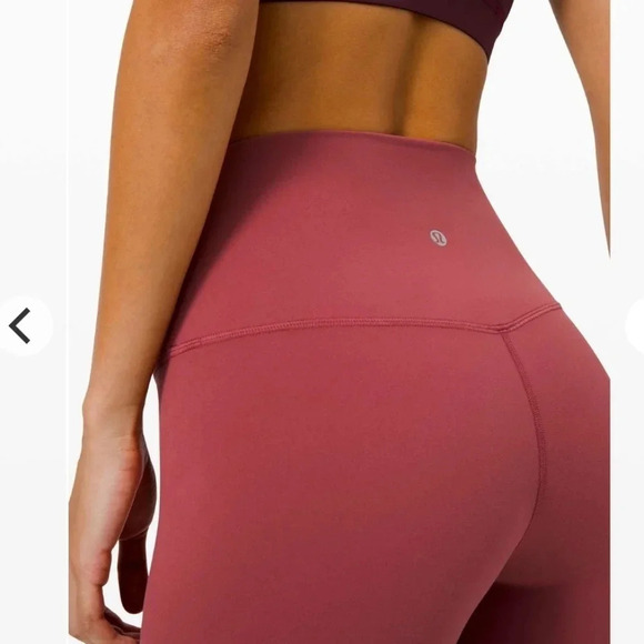 Lululemon Align High Rise Shorts 6" Nulu in Chianti Red 0 - Picture 6 of 15